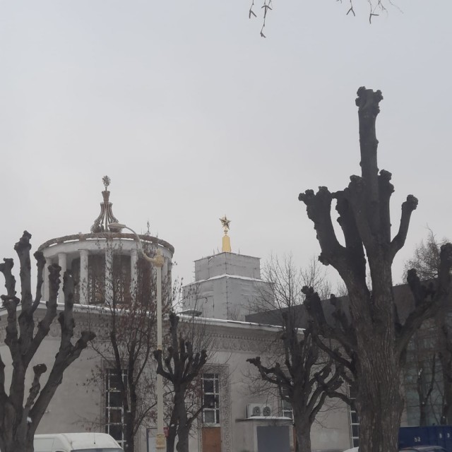 На шпиль павильона №59 Зерно на ВДНХ вернули советскую звезду после реставрации