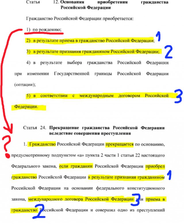 Теперь в России могут лишать гражданства официально