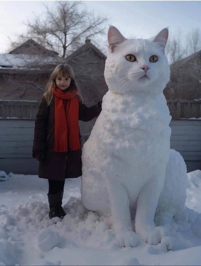 Снеговики, которых слепили очень креативные люди