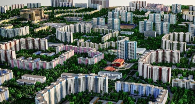 Житель московского района Ясенево создал точную копию своего района в игре Minecraft