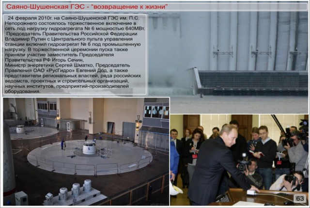 Авария на Саяно-Шушенской ГЭС. 17.08.2009г.