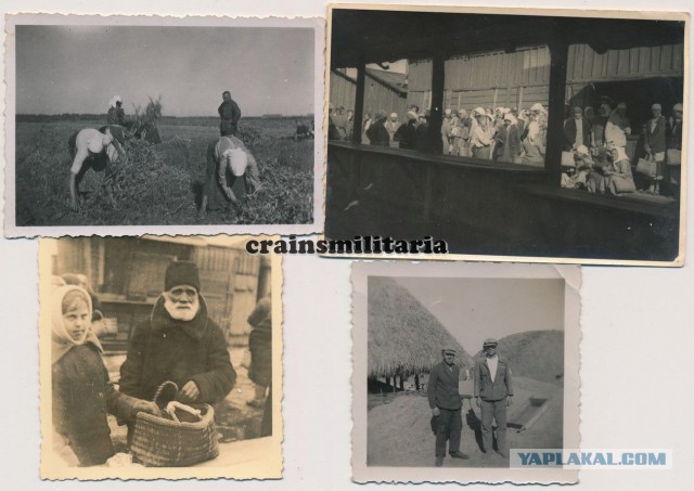 Крестьяне, деревенские  хаты. 1941-1942