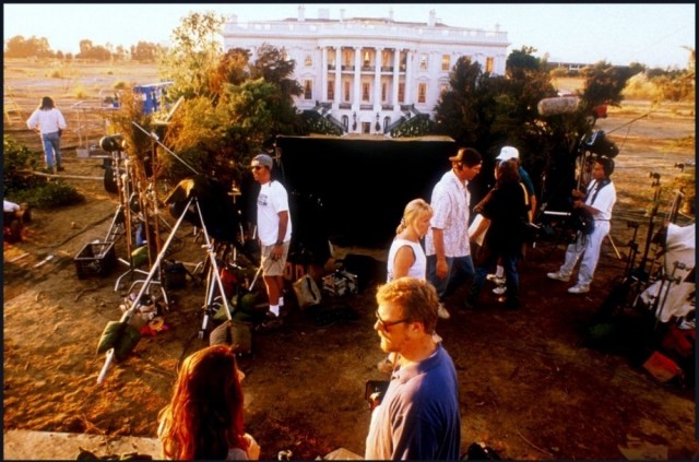 Фото со съёмок фильма: "День независимости", 1996