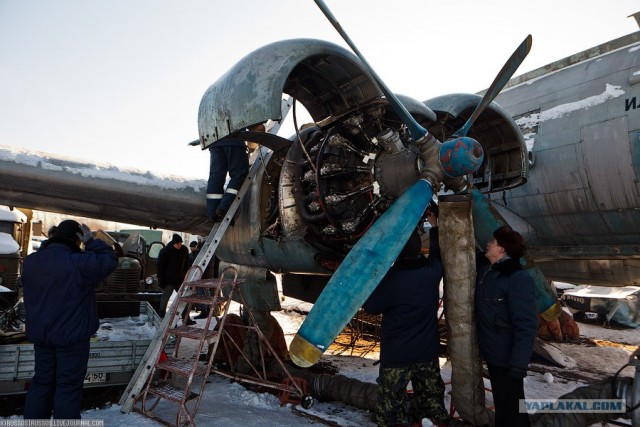 Восстановление Ил-14Т на Тушинском аэродроме