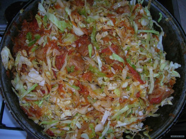Капуста с мясом