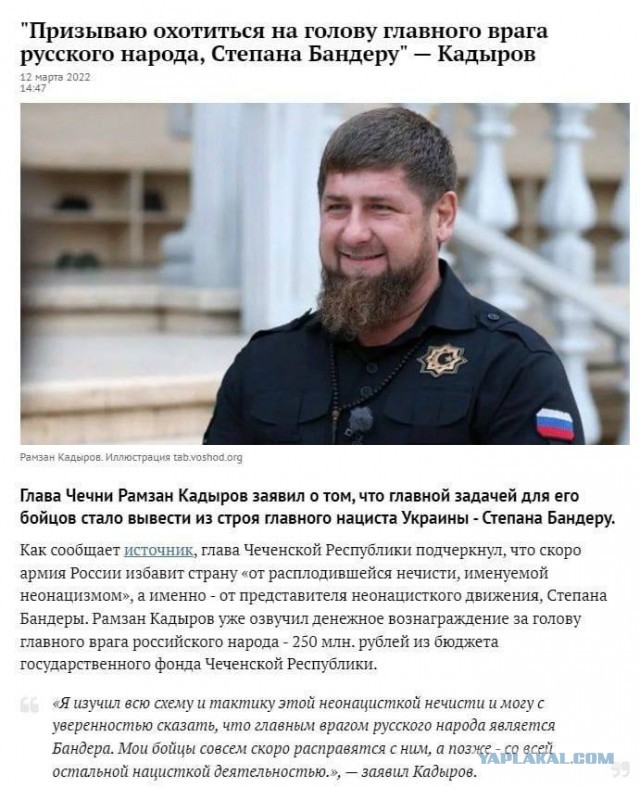 Кадыров планирует въехать в Киев на трофейном броневике.