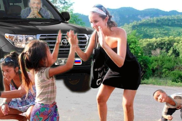 Фотожаба: любопытный парень