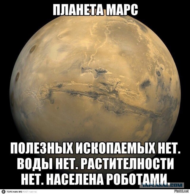НАСА опубликовало снимок с Марса