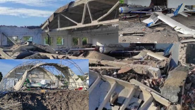 Российский ракетный удар по дарницкому вагонно-ремонтному заводу в Киеве