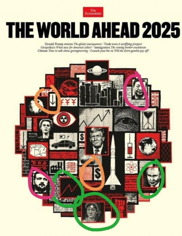 Новая обложка-ребус журнала The Economist