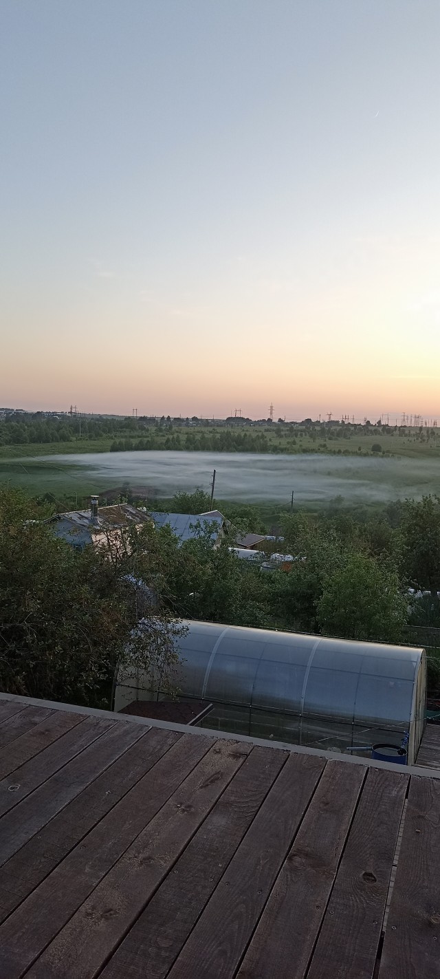 Закат после грозы в Москве