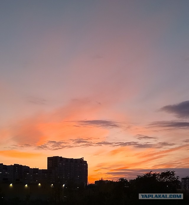 Крышесносный закат в Нью-Йорке
