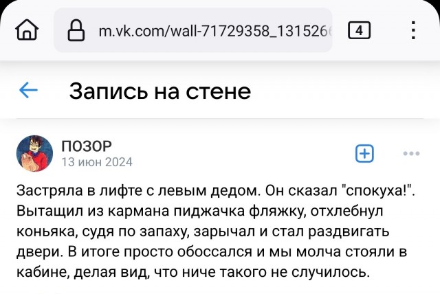 Дед не зассал подкатить к красавице в лифте