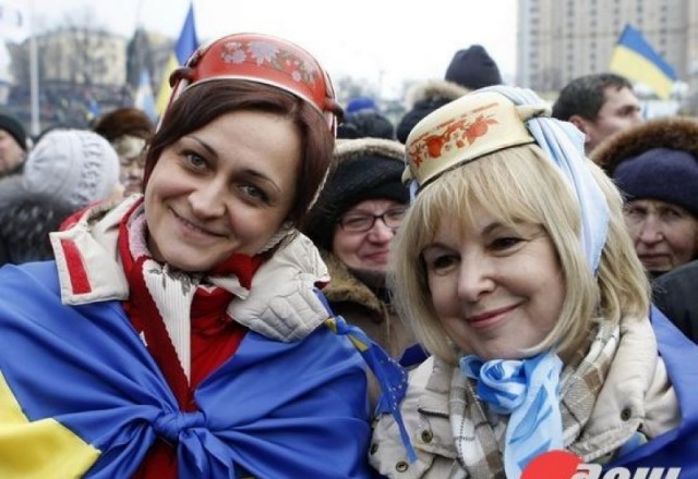 Киевлянка случайно сняла прилёт по Киеву