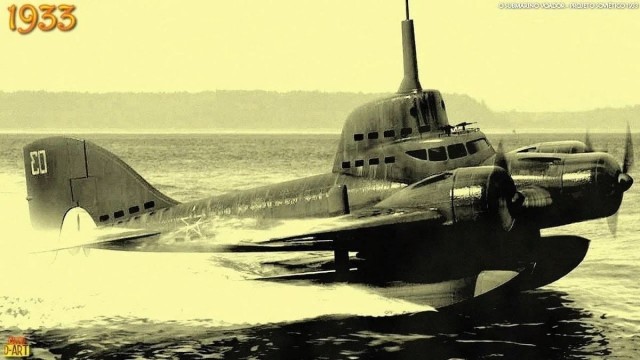 В СССР был предложен проект летающей подводной лодки