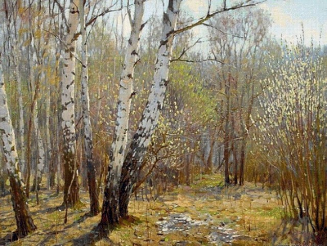 Приход весны в деревню