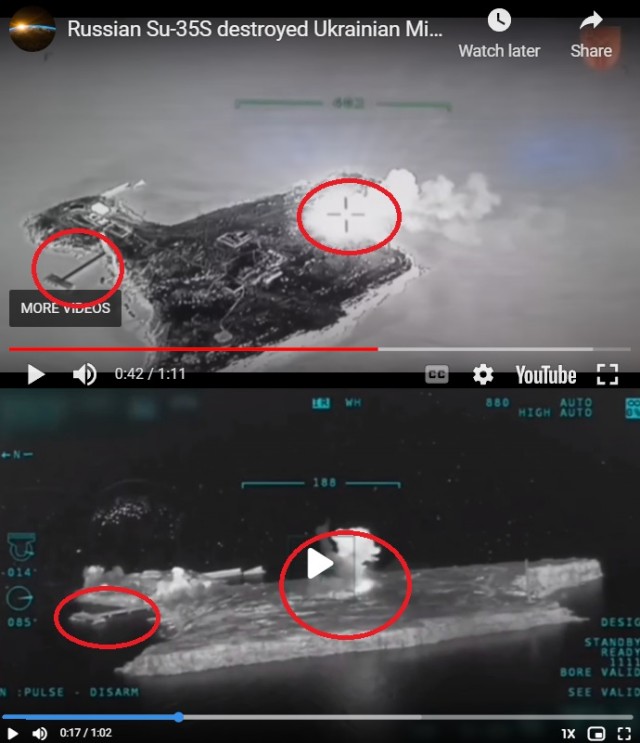 Уничтожение Ми-8 на острове Змеином