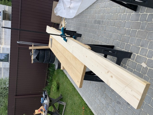 Навес для авто из бруса своими руками