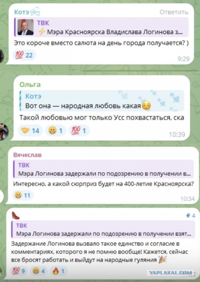 Задержан мэр Красноярска Владислав Логинов