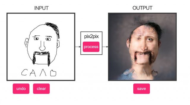 Нейросеть пытается превратить наброски в портреты, но получаются монстры