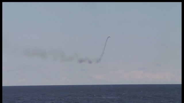 Поражение крылатой ракеты РМ-15 "Термит" зенитной управляемой ракетой 9М96 ЗРК "Полимент-Редут"