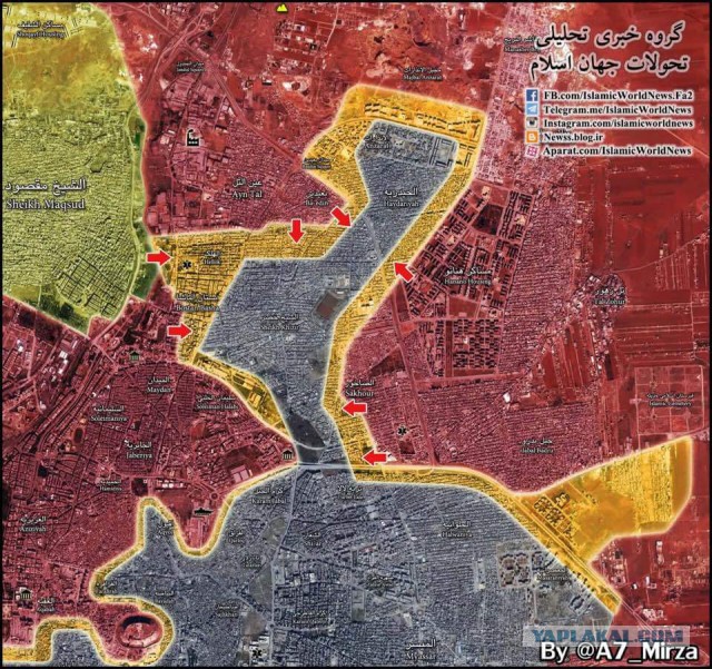 В Алеппо новый котел, террористы стремительно сдают позиции.
