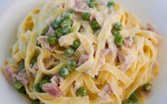 Spaghettoni Carbonara. Паста "Карбонара"