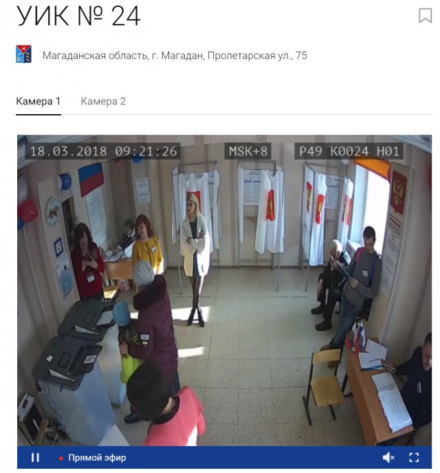 Видеотрансляция выборов 2018