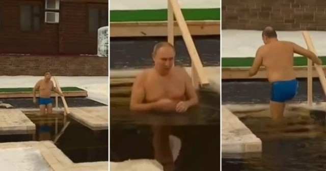 Панорама: Алексей Навальный опознал свои трусы на фотографиях крещенского купания Владимира Путина