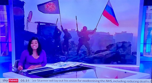 Нравится мне заставка, с которой британские телеканалы сегодня свои утренние новости начинают.