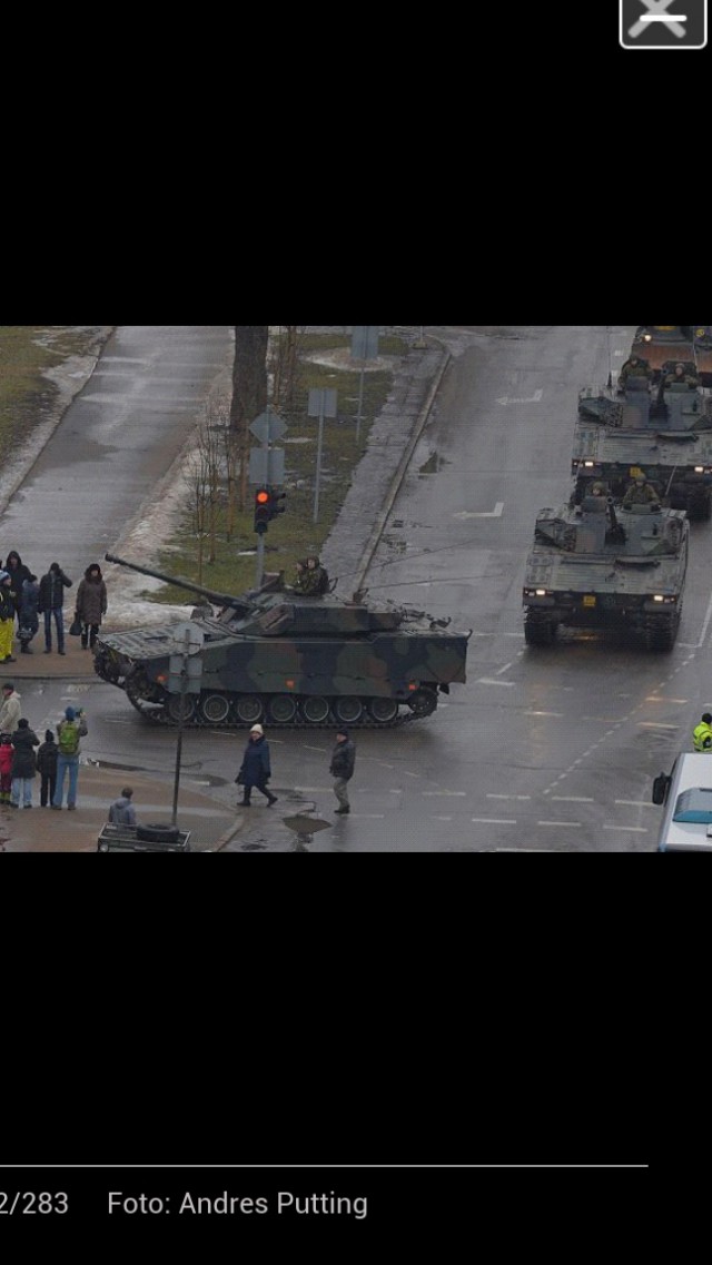 Троллинг на военном параде в Нарве