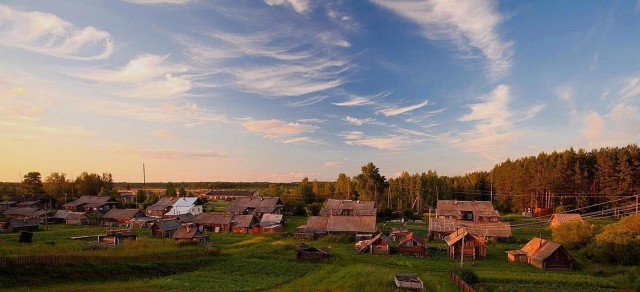 Летний вечер в деревне