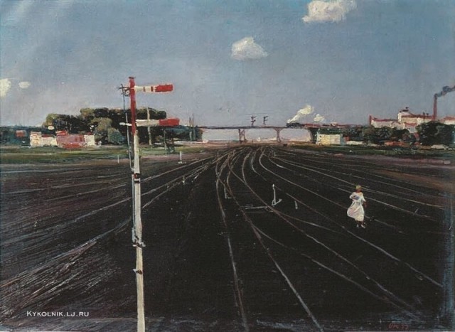 Поезда в картинах СССР