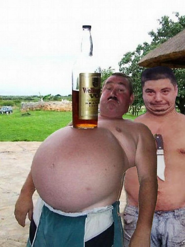 Фотожаба "Грозный пузан"