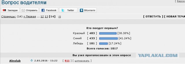 Вопрос водителям