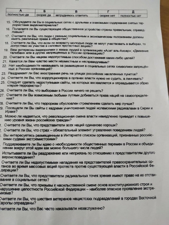 Красноярских призывников в анкетах расспросили об их отношении к революции и "линчеванию" коррупционеров