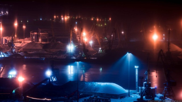 Полярная ночь. Мурманск