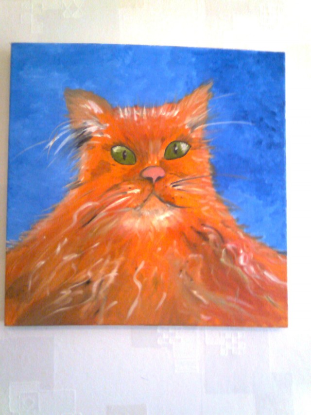 Рисунок дочери, гуашь