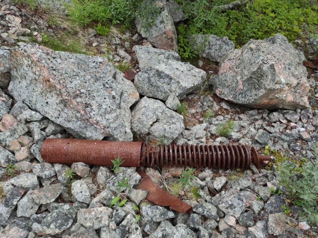 Немецкий опорный пункт Обергоф с орудием 8,8 cm Flak 36 на севере России
