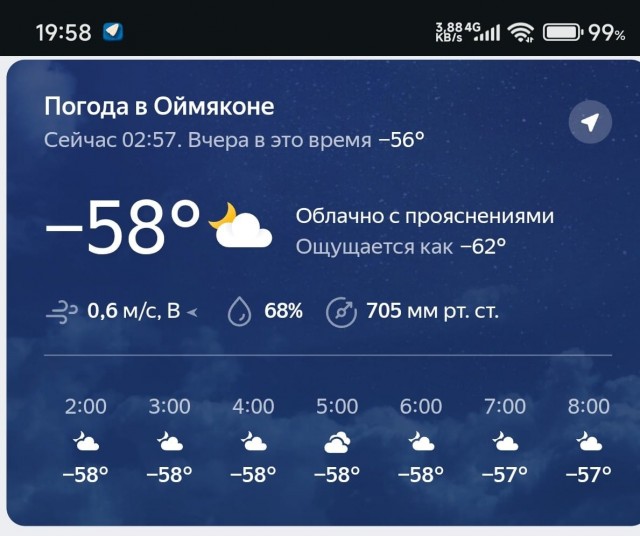 В Якутии сейчас холоднее всего на планете — температура упала до -56°сов