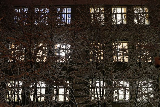 Полярная ночь в Мурманске