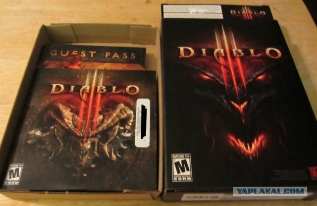 "Обзор на" коробку с игрой DIABLO 3