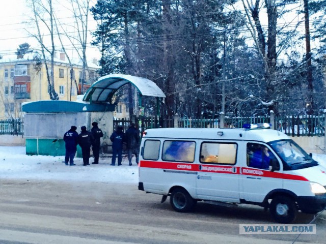 Взрыв на остановке в Ангарске 15 января