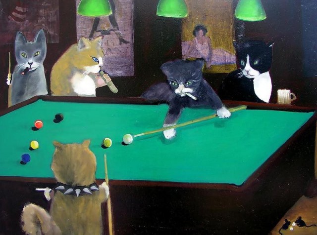 Без кота игра в бильярд не игра
