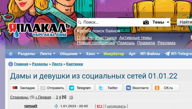 Дамы и девушки из социальных сетей 01.01.22