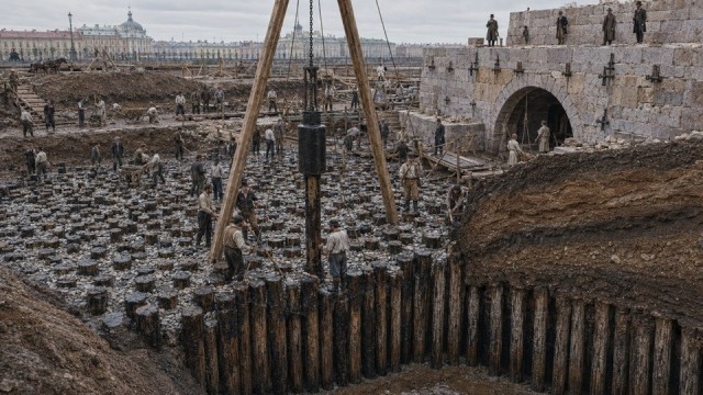 Исаакиевский собор весит 300 тысяч тонн и стоит на болоте. Что же держит его почти два века