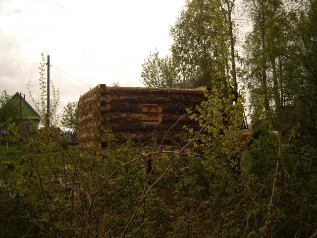 Деревенская банька на даче.