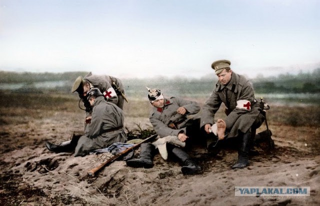 Раскрашенные фотографии русских в Первой мировой войне