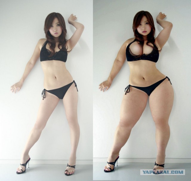 Curvy shared asian makeout