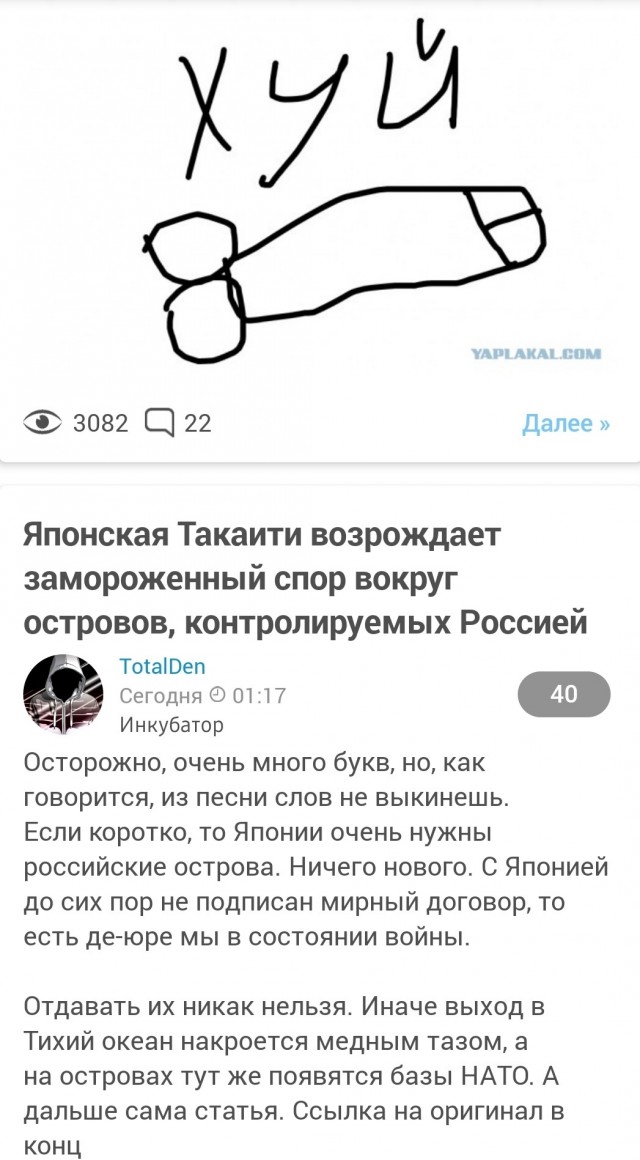 Японская Такаити возрождает замороженный спор вокруг островов, контролируемых Россией
